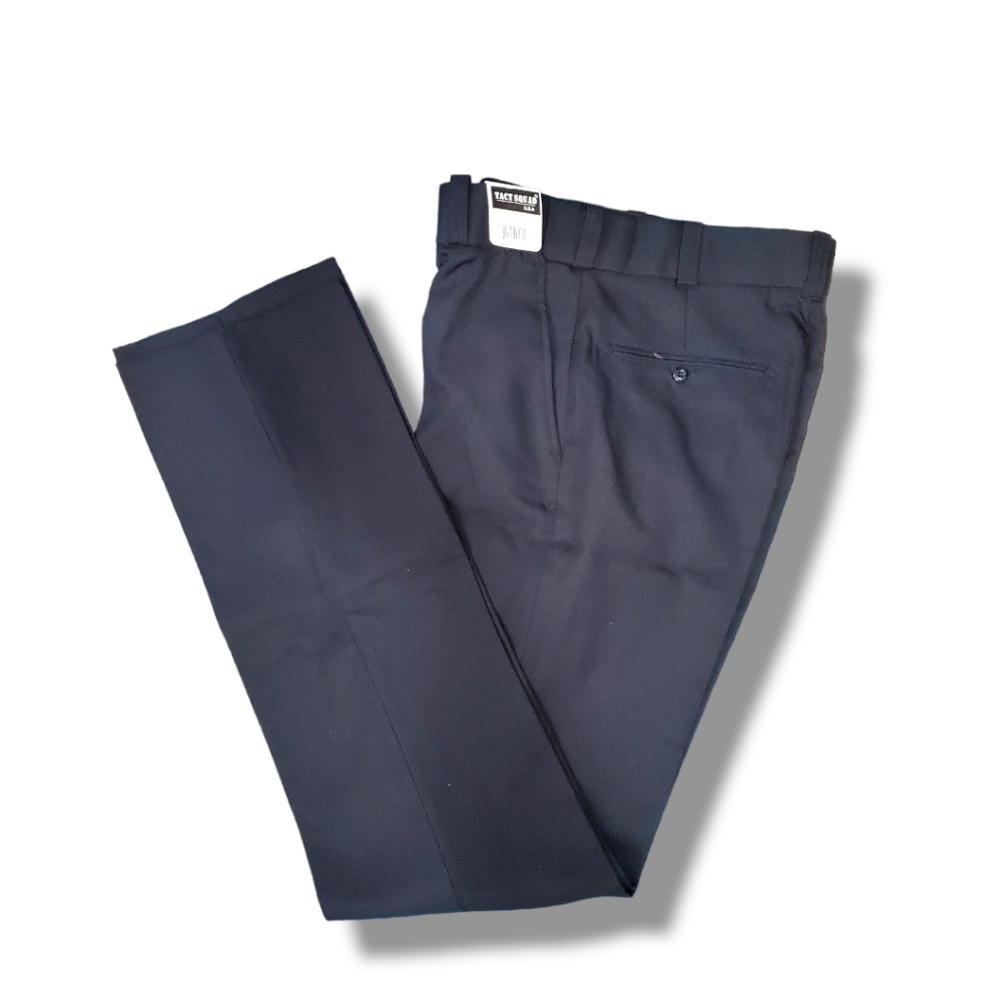 Tact Squad Polyester 4-Pocket Uniform Trousers Black Size 32 Reg